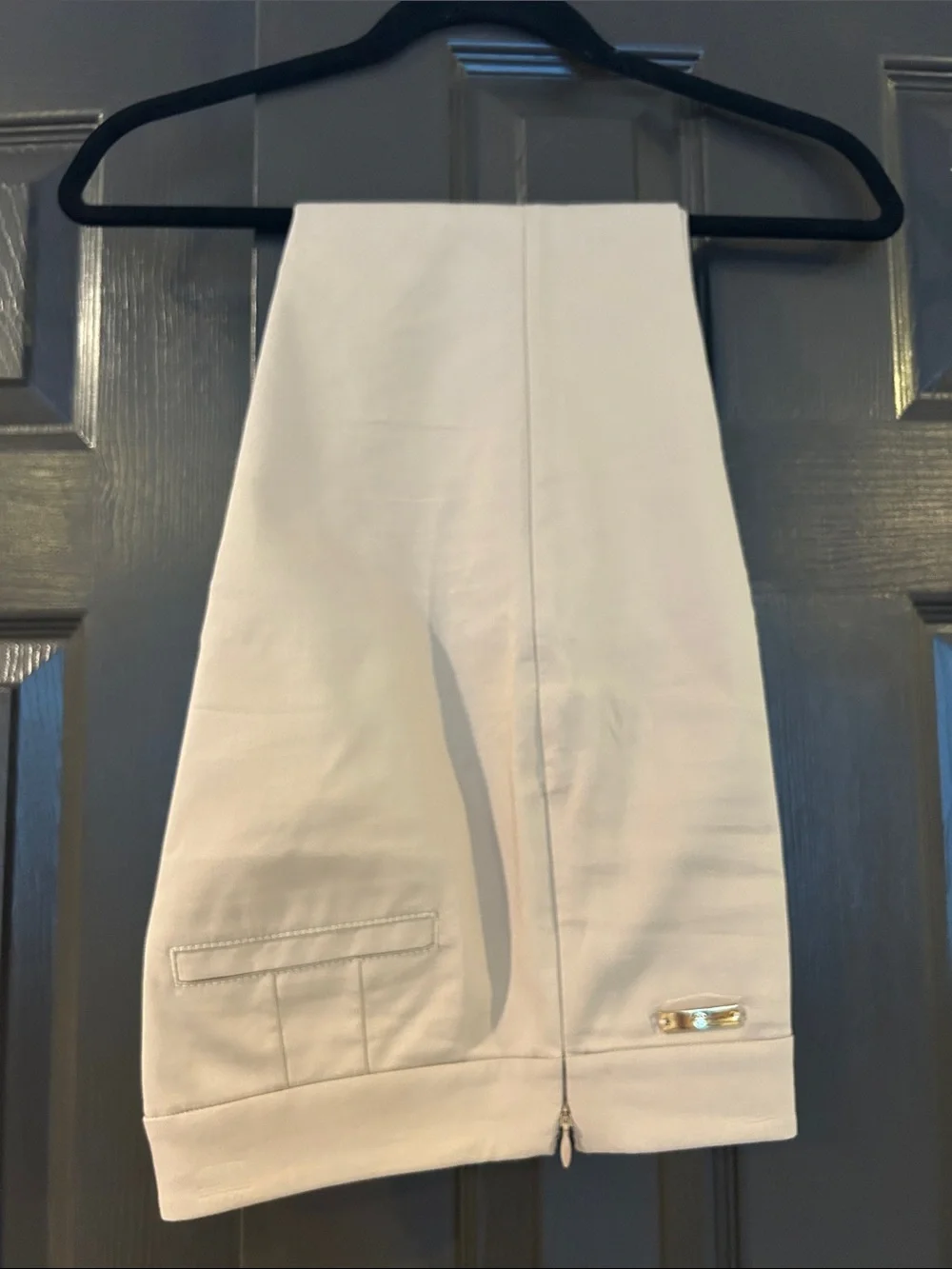 Tory Burch Cream Ankle-Length Cropped Golf Pants